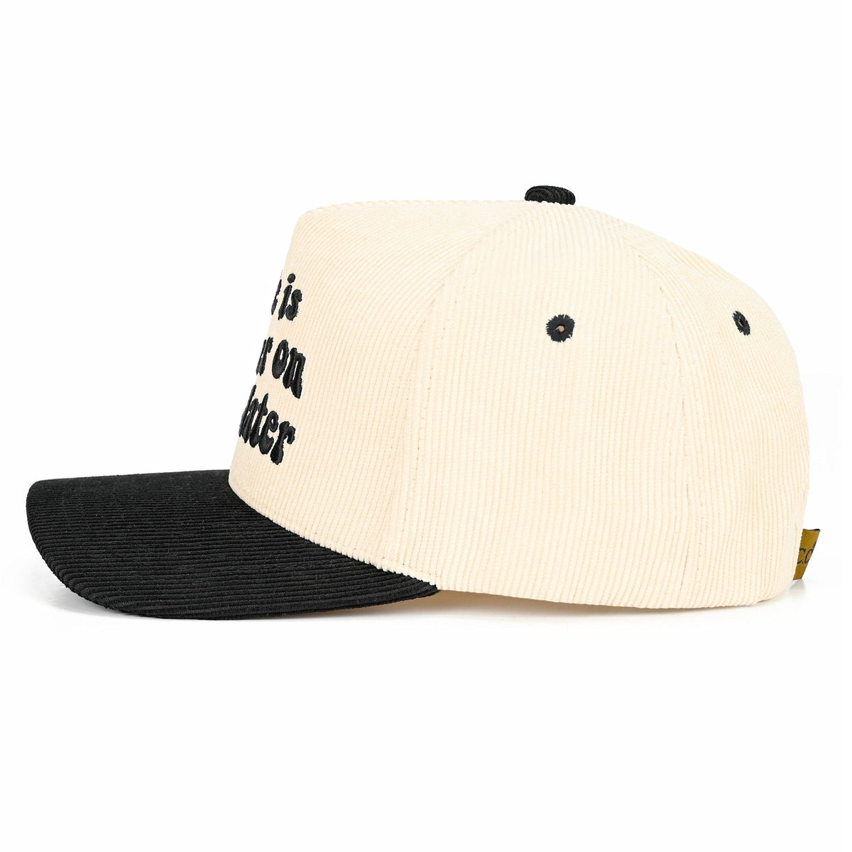 TCM0104 Life Is Better On The Water Corduroy Trucker Hat - MiMi Wholesale