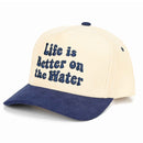 TCM0104 Life Is Better On The Water Corduroy Trucker Hat - MiMi Wholesale