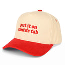 TCM0121 Corduroy Put It On Santa's Tab Hat - MiMi Wholesale
