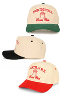 TCM0123 North Pole Social Club Corduroy Trucker Hat - MiMi Wholesale