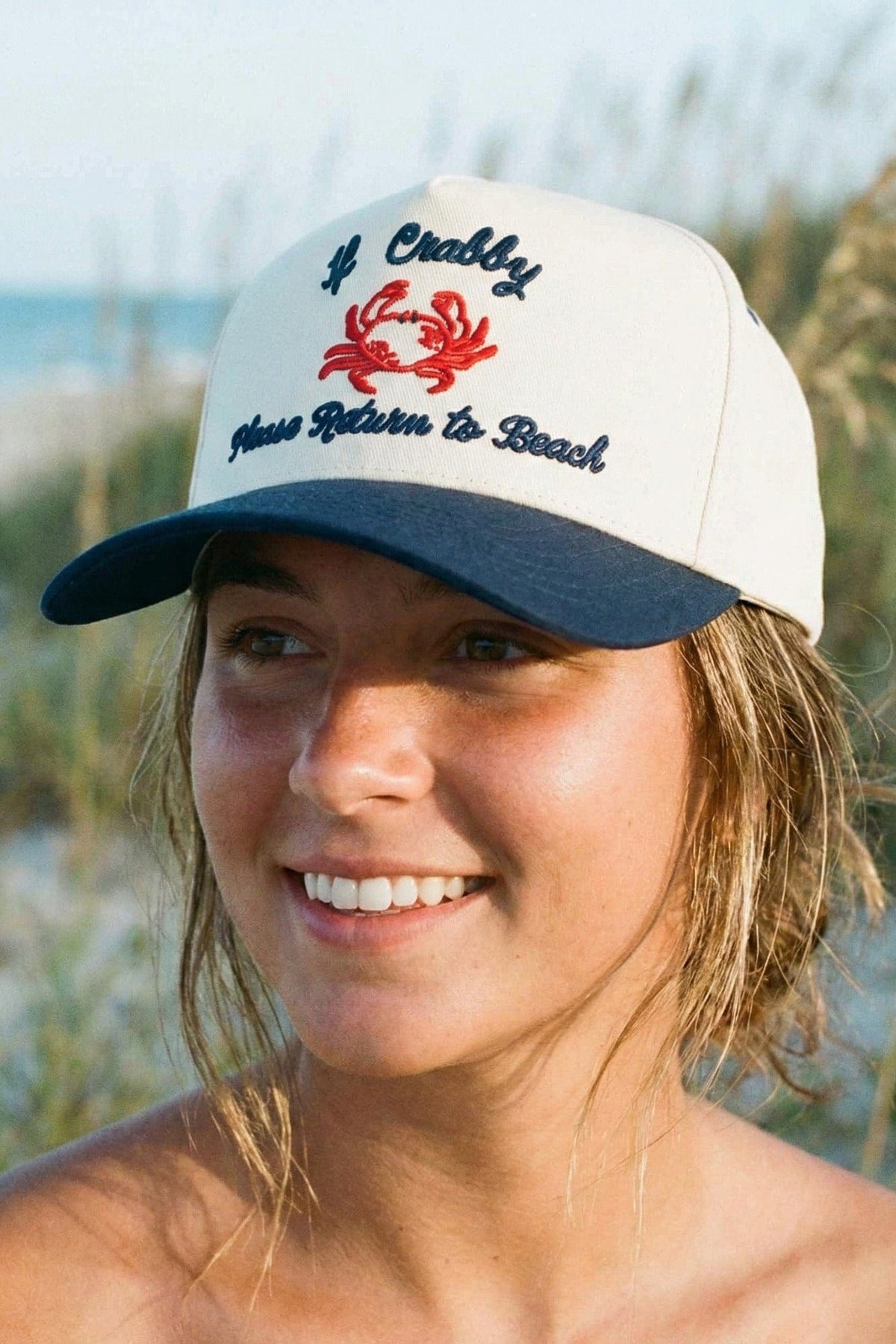 TCM0133 If Crabby Please Return to Beach Trucker Hat - MiMi Wholesale