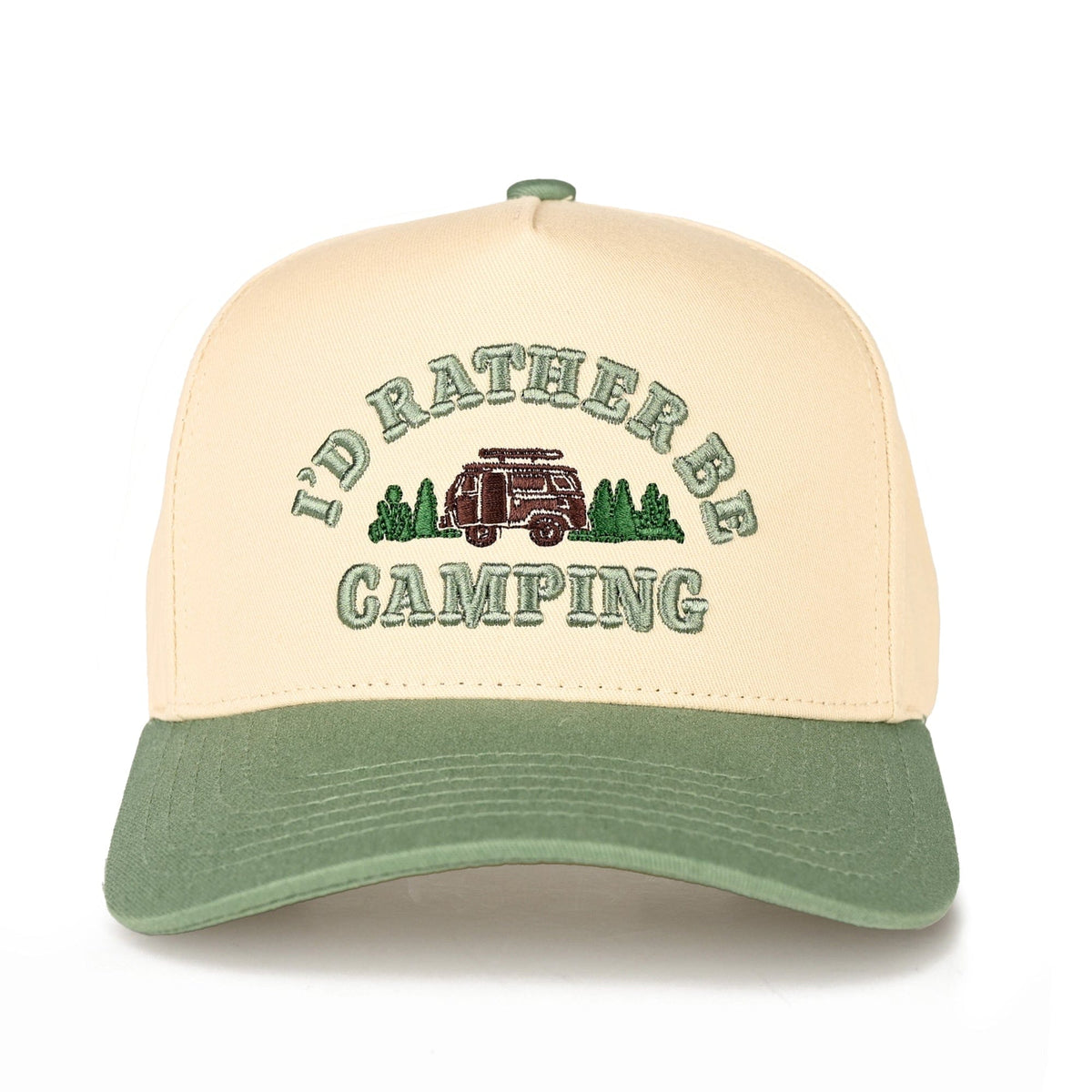 TCM0148 I'd Rather Be Camping Trucker Hat - MiMi Wholesale