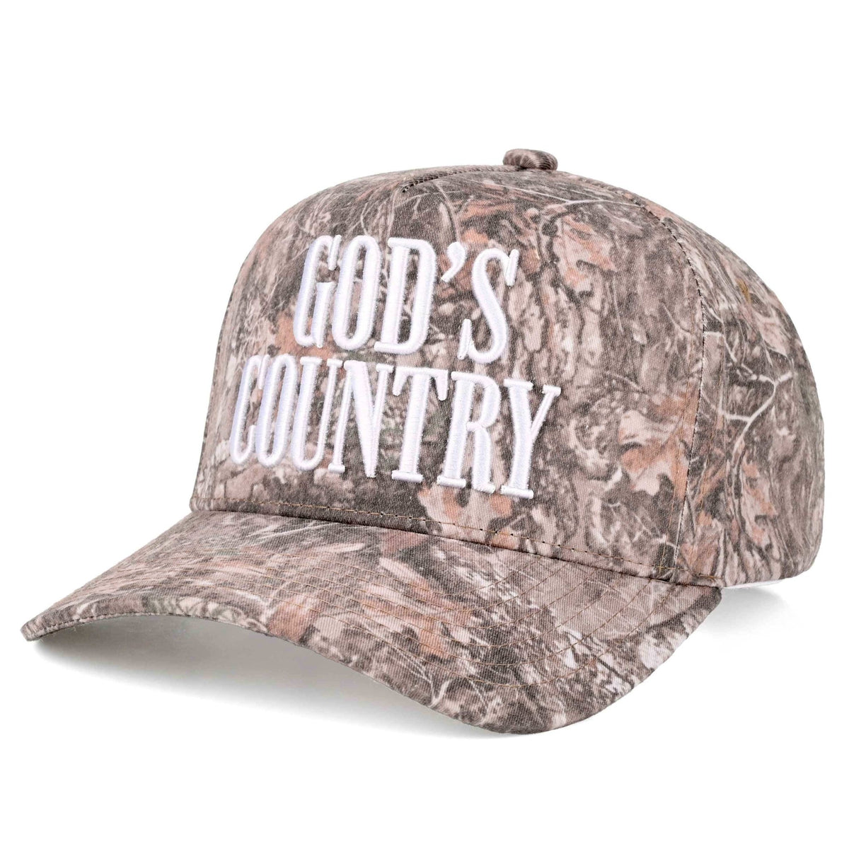 TCM0162 God's Country All Over Camo Trucker Hat - MiMi Wholesale