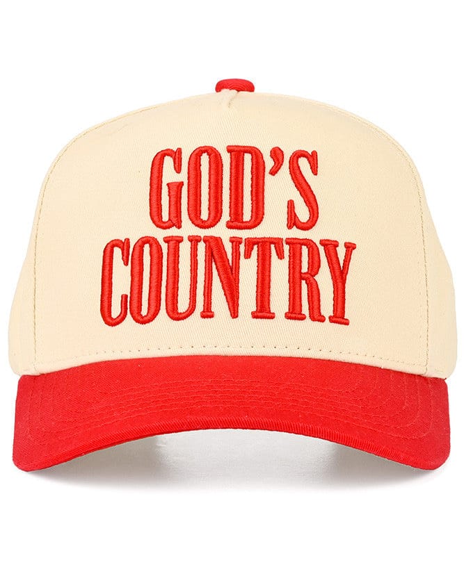TCM0162 God's Country All Over Trucker Hat - MiMi Wholesale