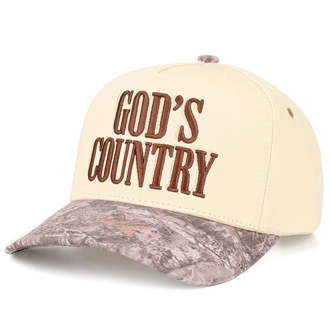 TCM0162 God's Country All Over Trucker Hat - MiMi Wholesale