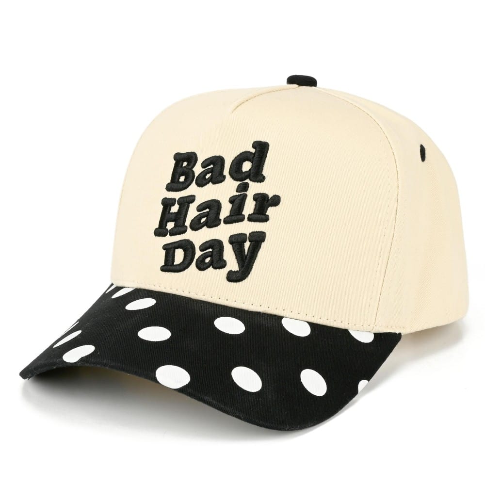 TCM0180 BAD HAIR DAY Polka dot Trucker Hat - MiMi Wholesale