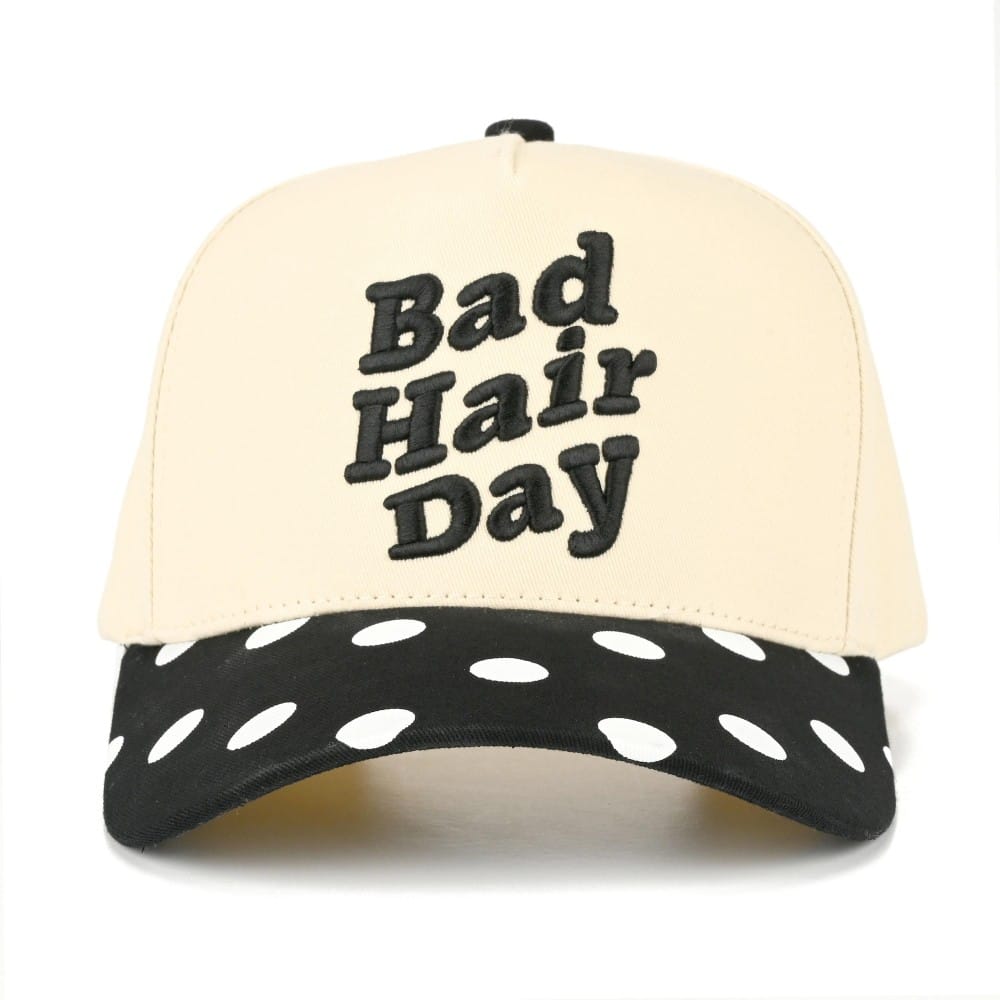 TCM0180 BAD HAIR DAY Polka dot Trucker Hat - MiMi Wholesale