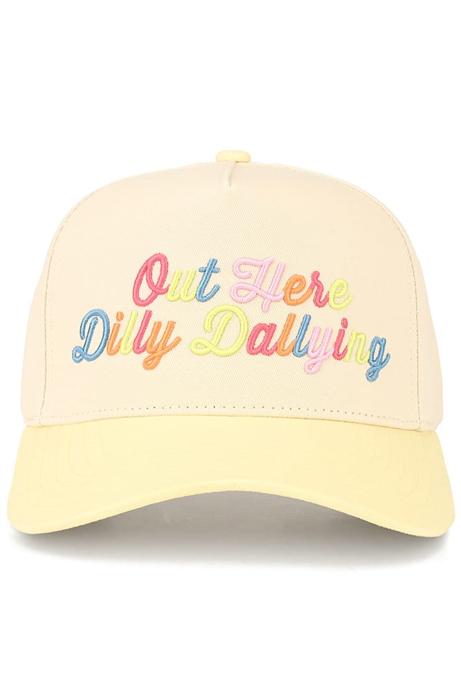 TCM0210 Out Here Dilly Dallying Trucker Hat - MiMi Wholesale