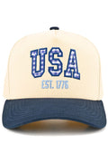 TCM0221 Gingham Check USA Trucker Hat - MiMi Wholesale