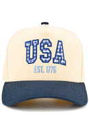 TCM0221 Gingham Check USA Trucker Hat - MiMi Wholesale