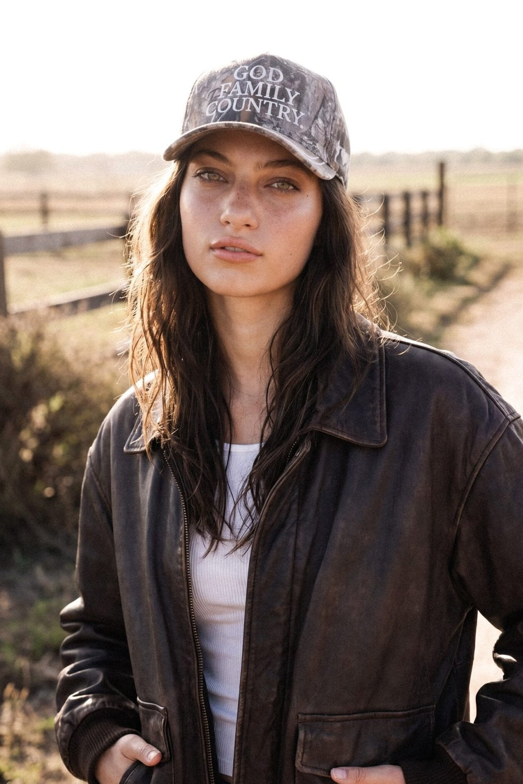 TCM0240 Harper God Family Country Trucker Hat - MiMi Wholesale