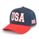 TCM0241 Two Tone USA Trucker Hat - MiMi Wholesale