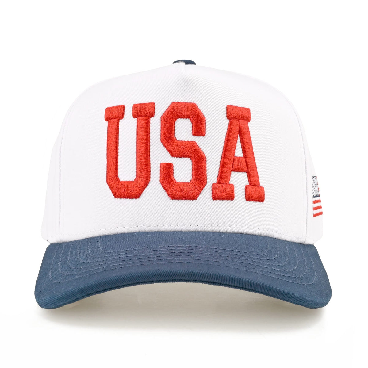 TCM0242 White Crown USA Trucker Hat - MiMi Wholesale