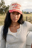 TCM0248 United States of America 1776 Trucker Hat - MiMi Wholesale