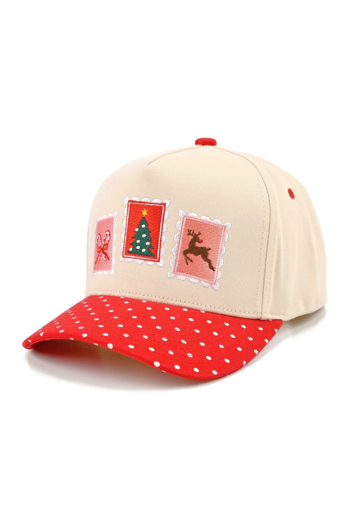 TCM0308 Claudia Christmas Stamp Trucker Hat - MiMi Wholesale