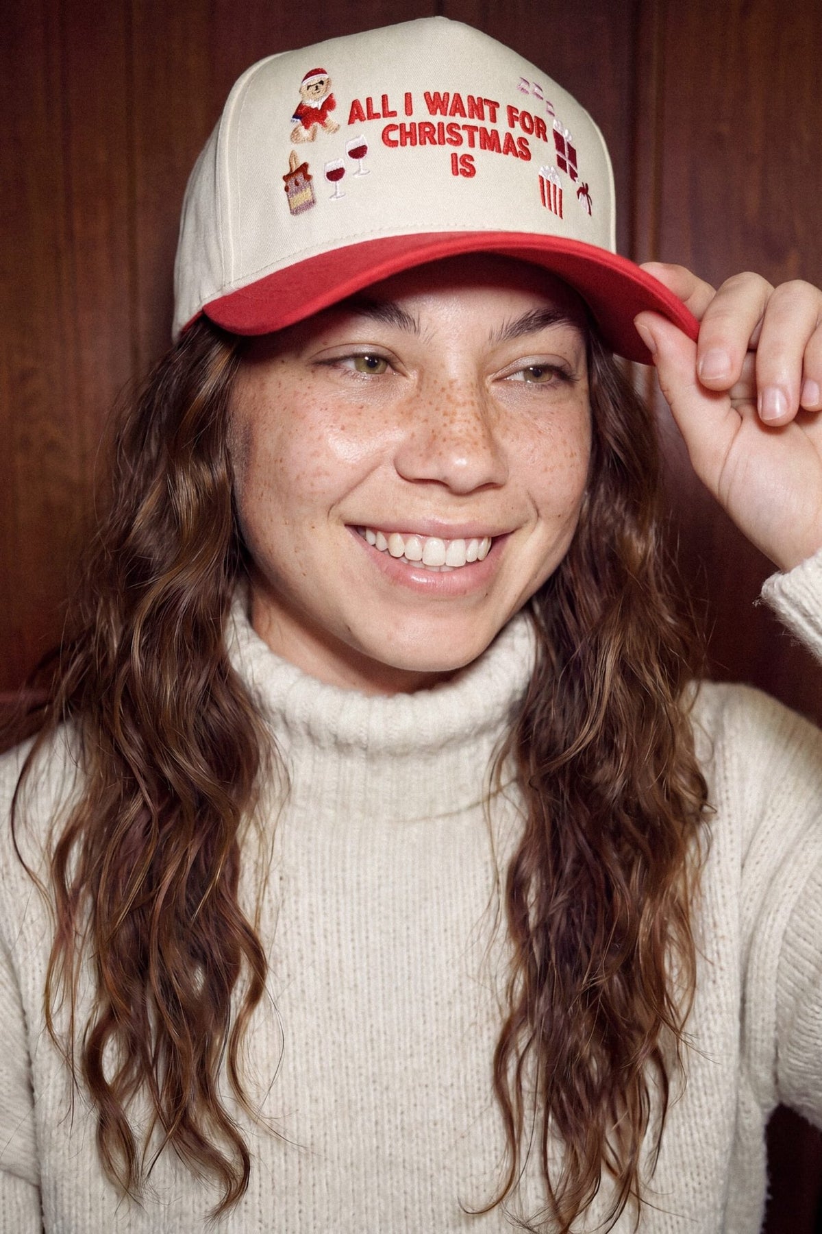 TCM0309 Bianca All I Want For Christmas Trucker Hat - MiMi Wholesale
