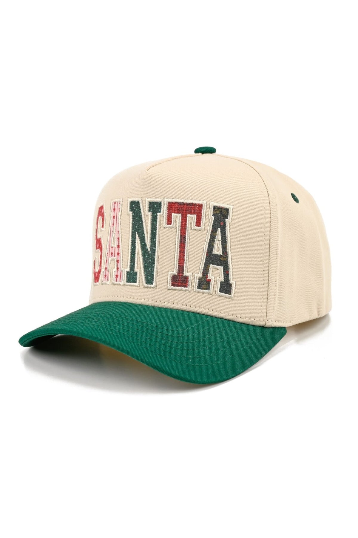 TCM0310 Natalie Santa Applique Trucker Hat - MiMi Wholesale
