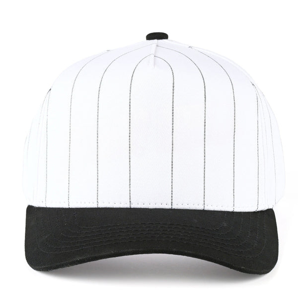 TCM1002 White Pinstripe Trucker Hat - MiMi Wholesale