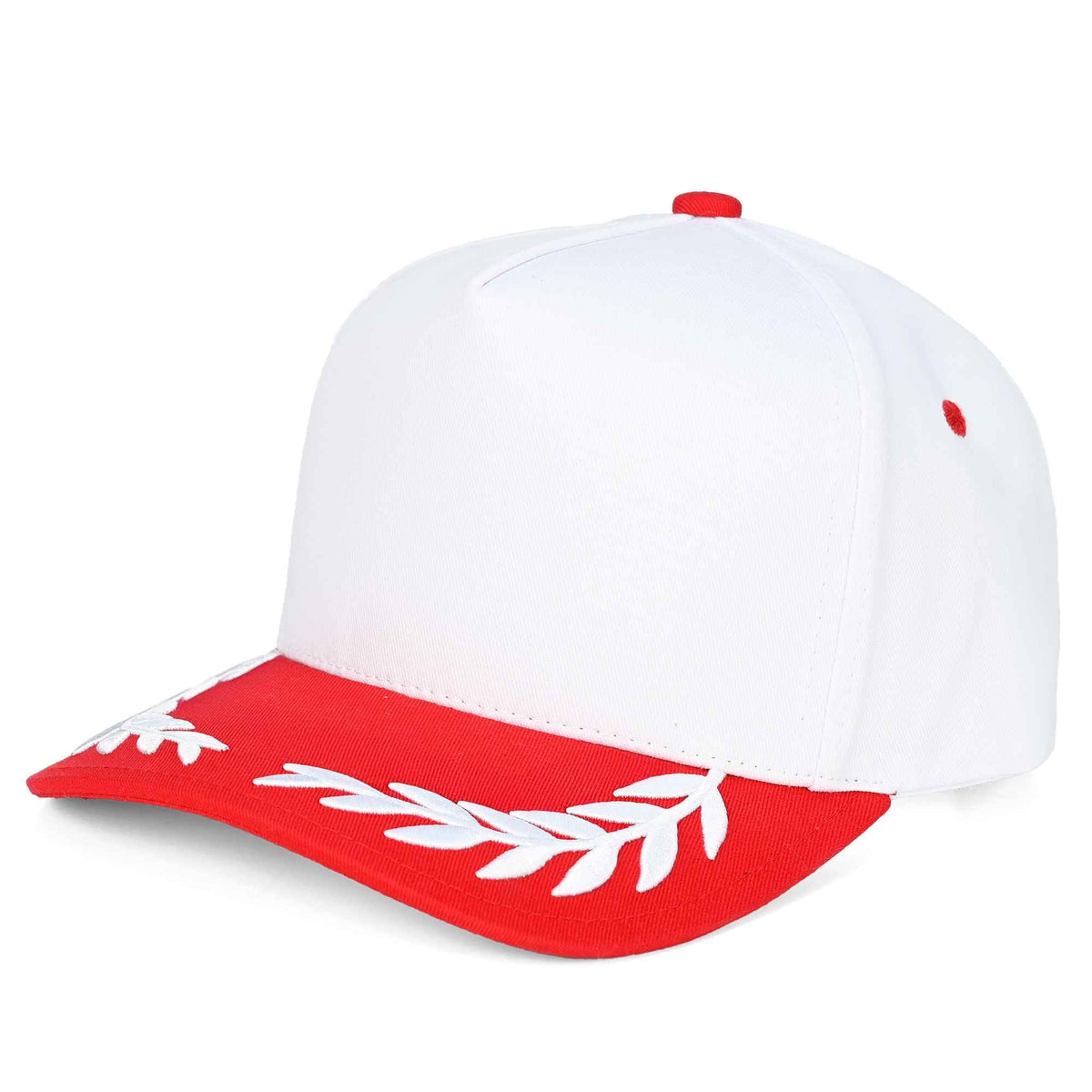 TCM1009 White Bay Leaf Trucker Hat - MiMi Wholesale