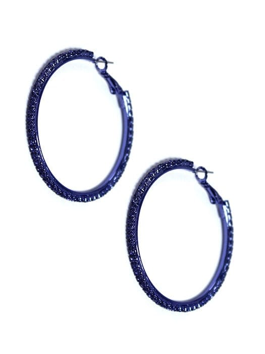 TE10022 Textured Hoop Earrings - MiMi Wholesale