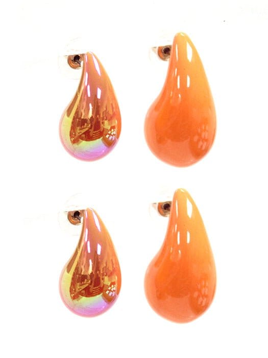 TE10421 Shiny Teardrop Earrings Set - MiMi Wholesale