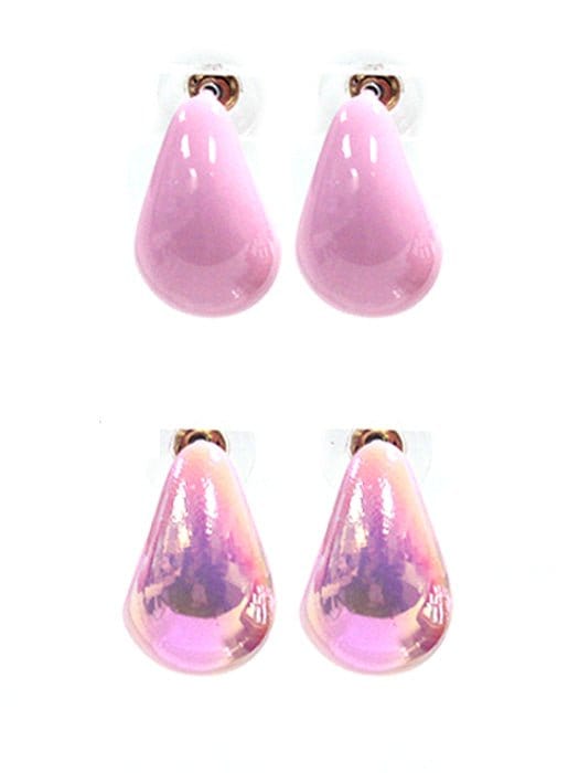 TE10515 Laura Shiny Teardrop Earrings Set - MiMi Wholesale