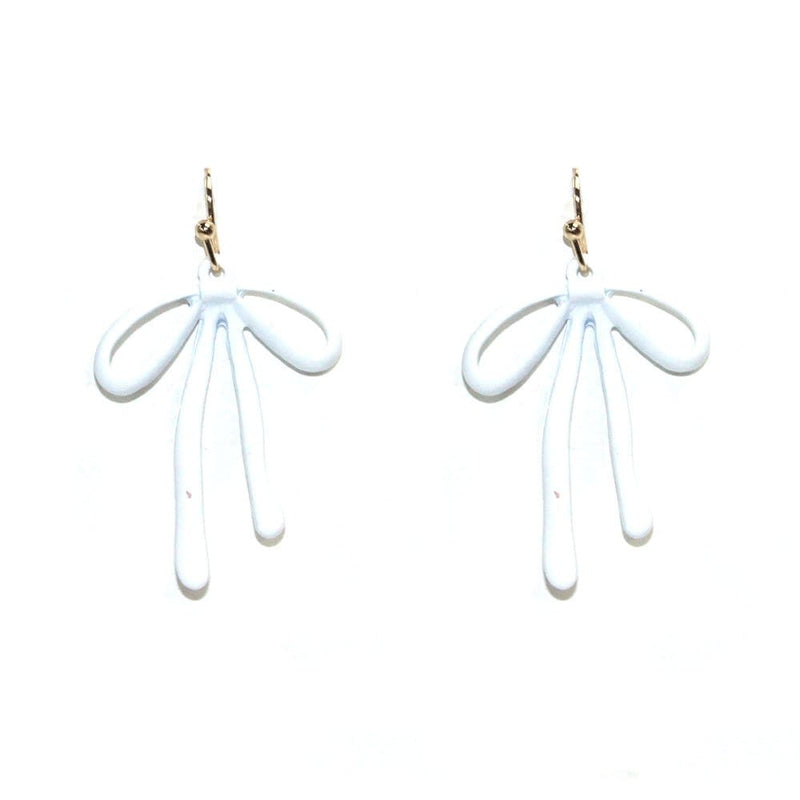 TE10597 Bow Drop Earrings - MiMi Wholesale