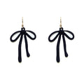 TE10597 Bow Drop Earrings - MiMi Wholesale