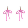 TE10597 Bow Drop Earrings - MiMi Wholesale