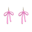 TE10597 Bow Drop Earrings - MiMi Wholesale