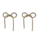 TE10631 Mary Ribbon Dangle Earrings - MiMi Wholesale