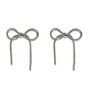 TE10631 Mary Ribbon Dangle Earrings - MiMi Wholesale