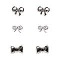 TE10647 Dainty Bow Earring Set - MiMi Wholesale