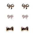 TE10647 Dainty Bow Earring Set - MiMi Wholesale