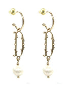 TE9518 Assorted 16 Piece Victorian Initial Dangle Earring Pack - MiMi Wholesale