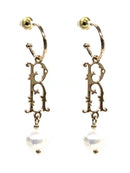 TE9518 Assorted 16 Piece Victorian Initial Dangle Earring Pack - MiMi Wholesale