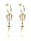 TE9518 Assorted 16 Piece Victorian Initial Dangle Earring Pack - MiMi Wholesale