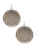 TE9572 Two Tone Mandala Earrings - MiMi Wholesale