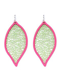 TE9573 Cut Out Leaf Earrings - MiMi Wholesale