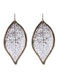 TE9573 Cut Out Leaf Earrings - MiMi Wholesale