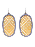 TE9574 Pattern Cut Out Dangle Earrings - MiMi Wholesale