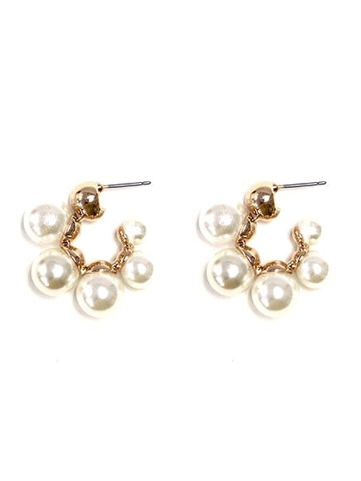 TE9990 Pearl Bubble Earrings - MiMi Wholesale