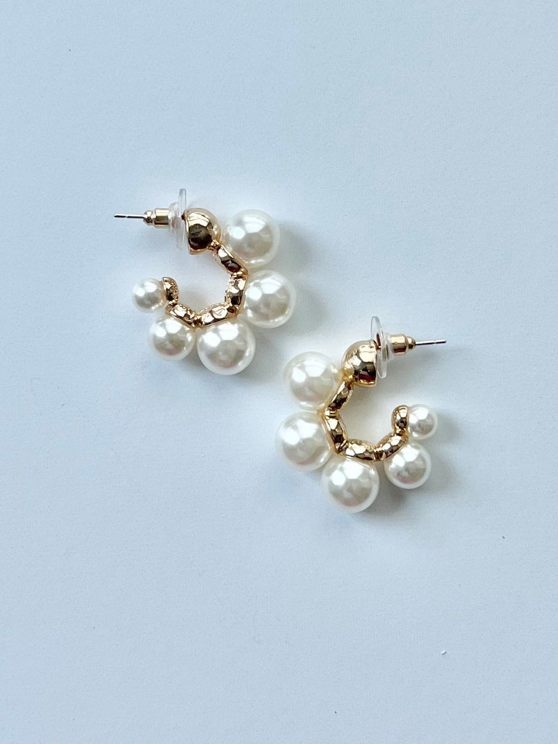 TE9990 Pearl Bubble Earrings - MiMi Wholesale