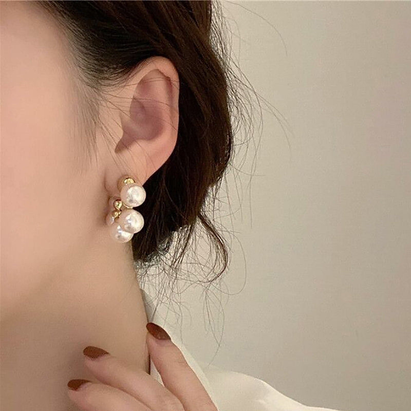 TE9990 Pearl Bubble Earrings - MiMi Wholesale