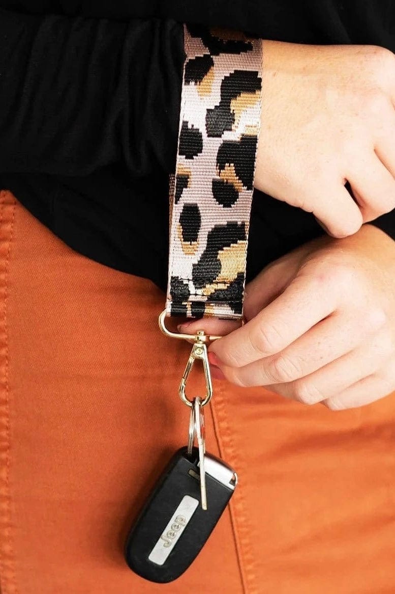 TG10269 TG10271 Animal Leopard Printed Wristband Keychain - MiMi Wholesale