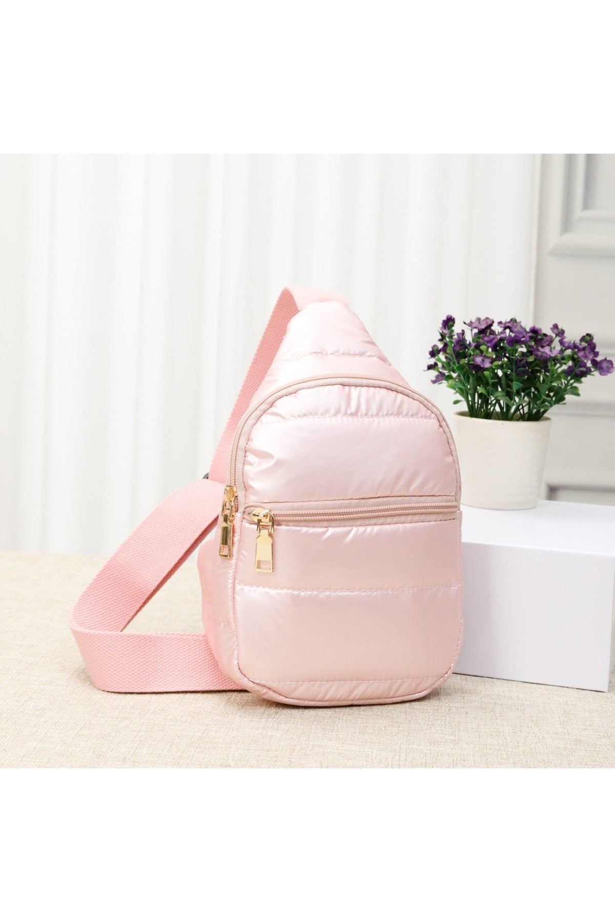 TG10289 Nora Puffer Sling Bag - MiMi Wholesale