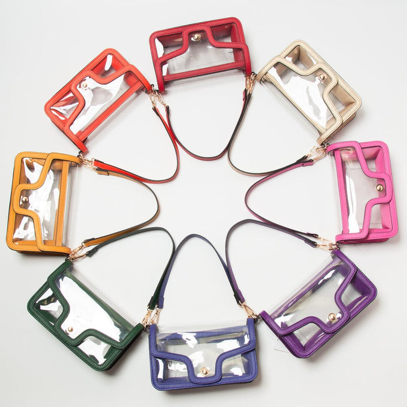 TG10551 Nina Clear/Gameday Shoulder Bag - MiMi Wholesale