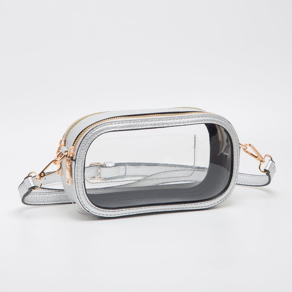 TG10552 Double Zipper Oval Clear Game Day/Stadium Bag