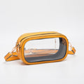TG10552 Double Zipper Oval Clear Game Day/Stadium Bag - MiMi Wholesale