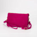 TG10573 Stacey Faux Suede 3 compartments Crossbody Bag - MiMi Wholesale